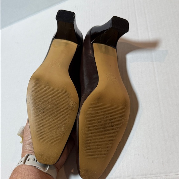 Ros Hommerson Dark Brown Leather Heels - Picture 9 of 9